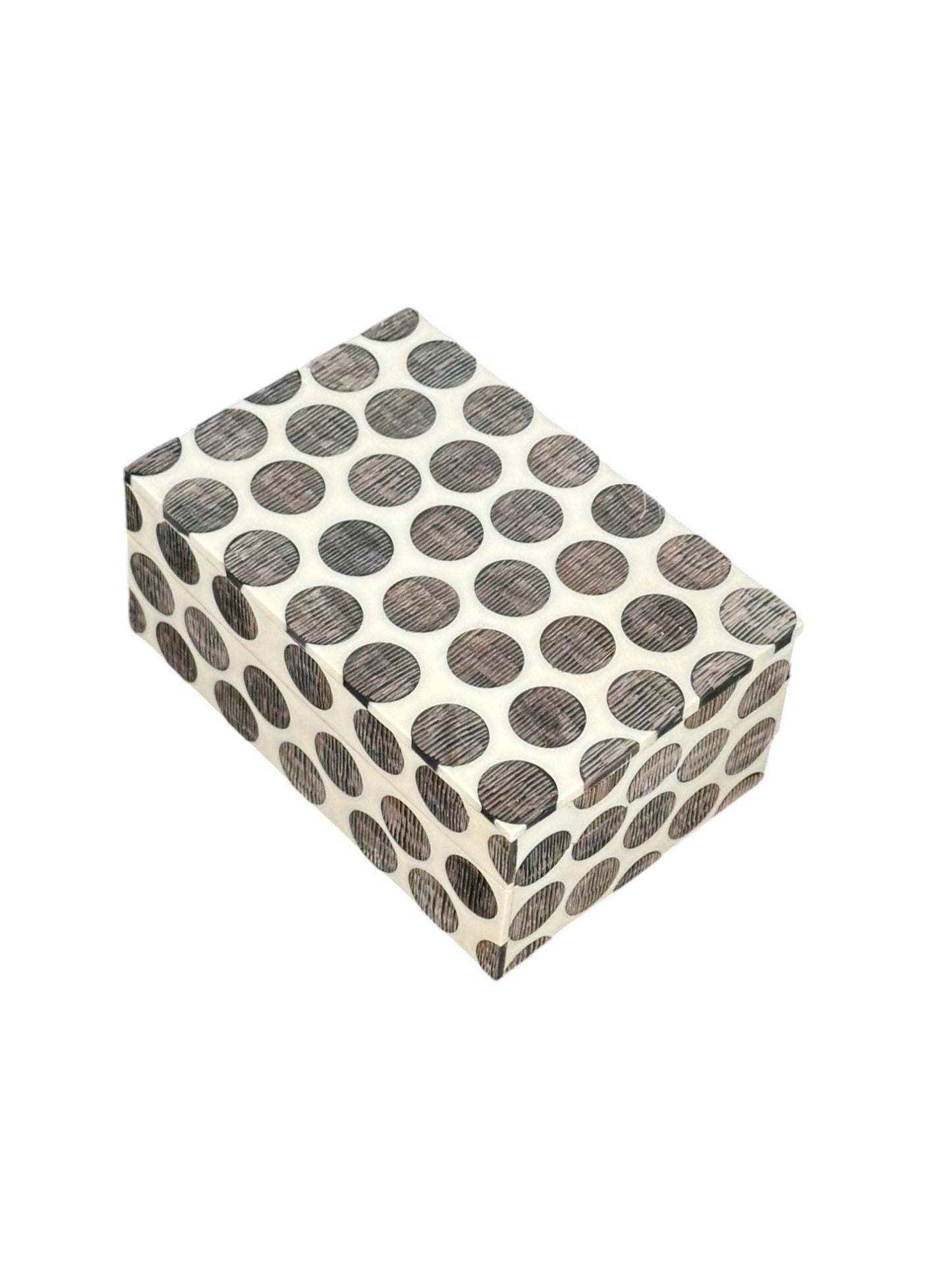 Box with Chiseled Circles of Horn - The Art of Broken Pieces