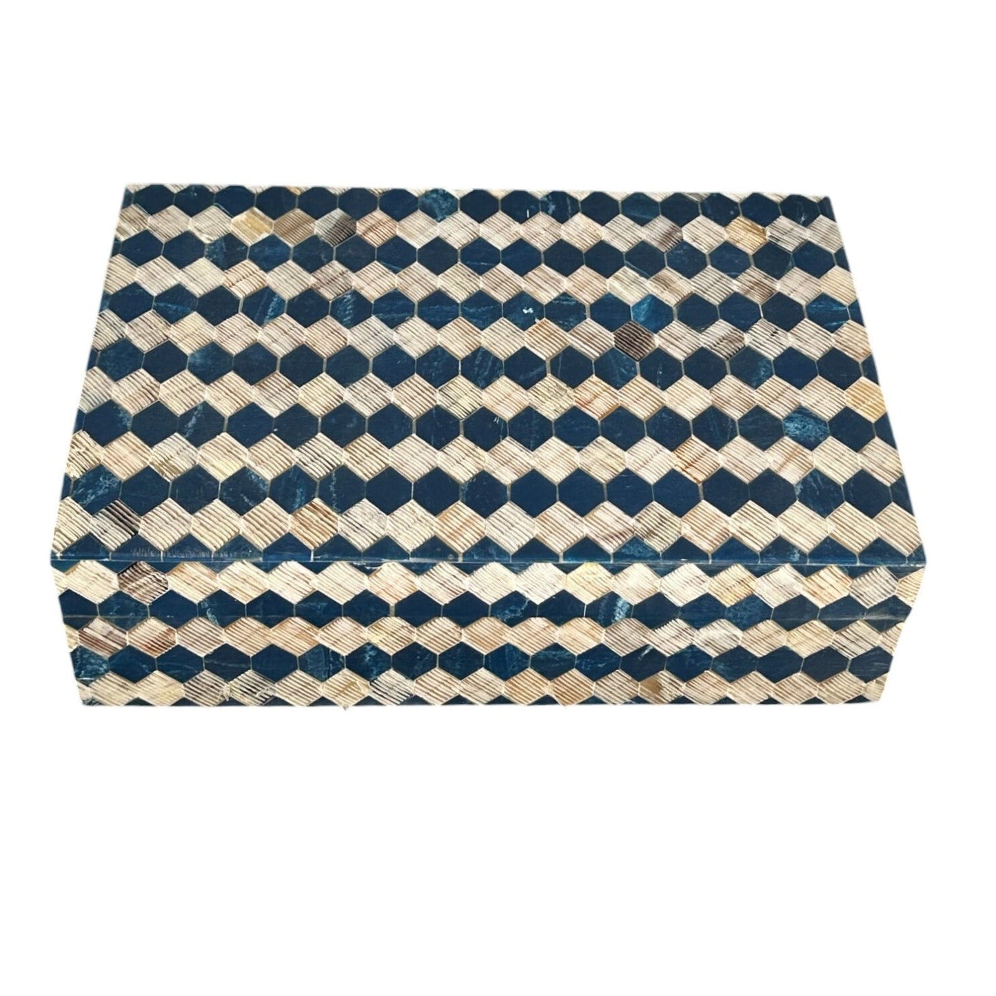 Carved Bone Inlay Decorative Box - The Art of Broken Pieces