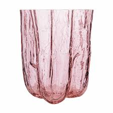 Crackle Vase Pink Large - LaFayes