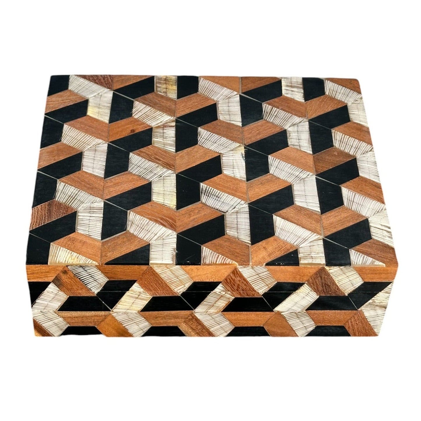 Goyard Inspired Bone & Horn Box - The Art of Broken Pieces