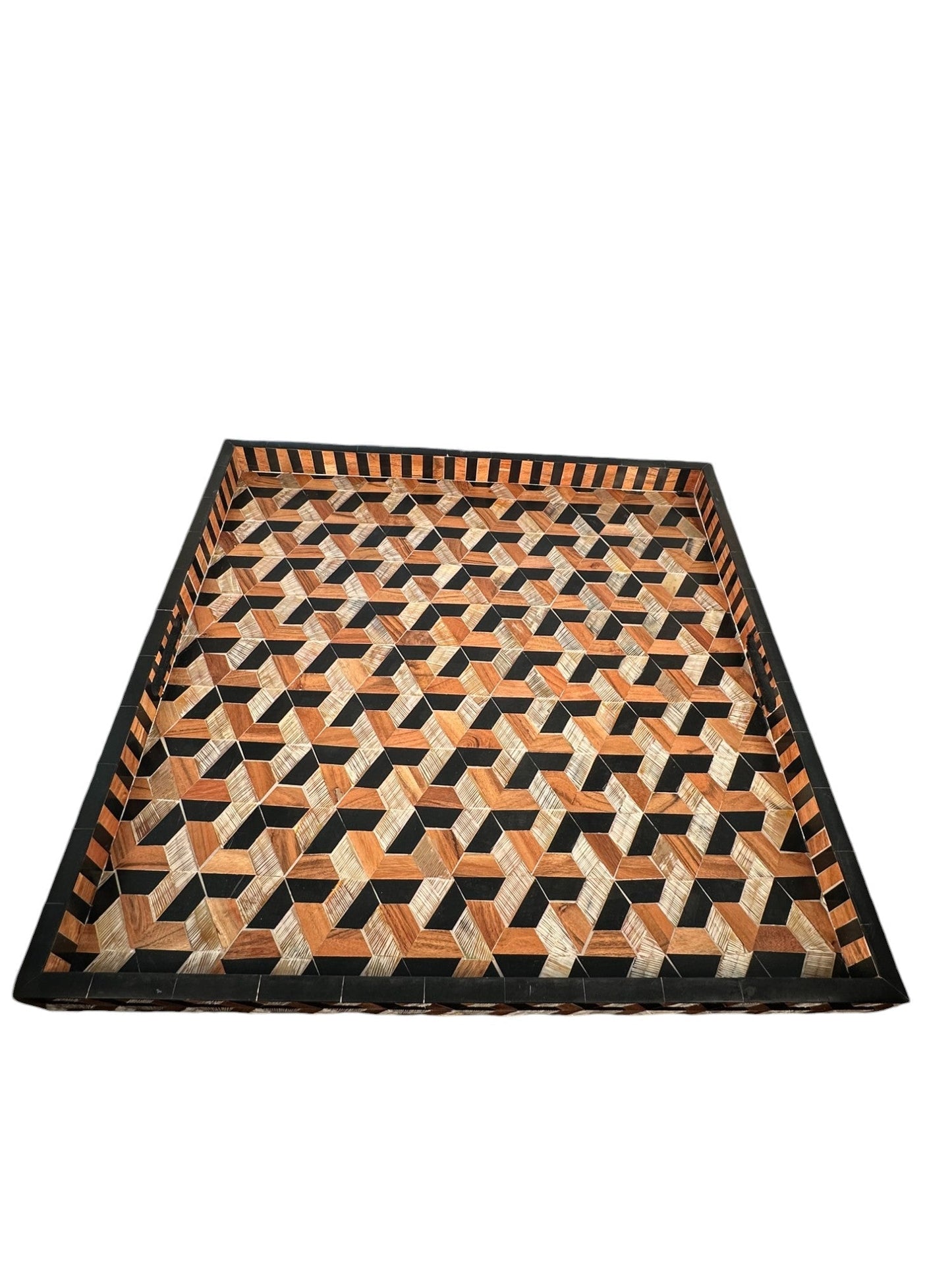 Goyard Pattern Serving Tray - The Art of Broken Pieces