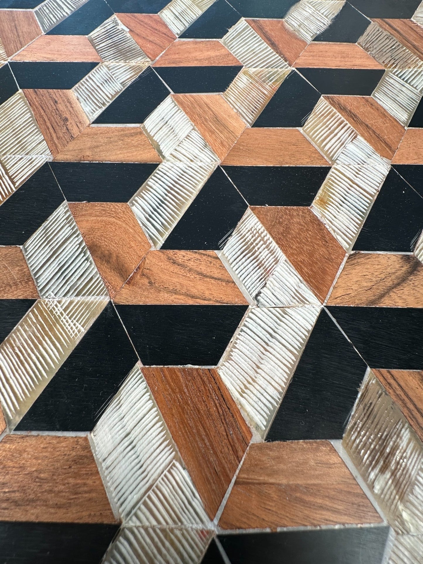 Goyard Pattern Serving Tray - The Art of Broken Pieces