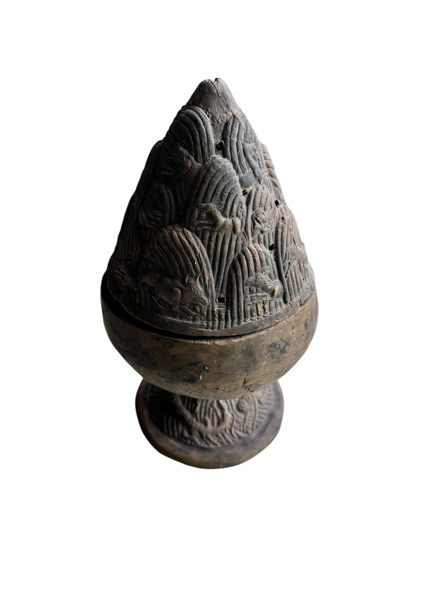 Han Dynasty Terracotta Boshanlu Xianglu (c. 200 BC) - The Art of Broken Pieces