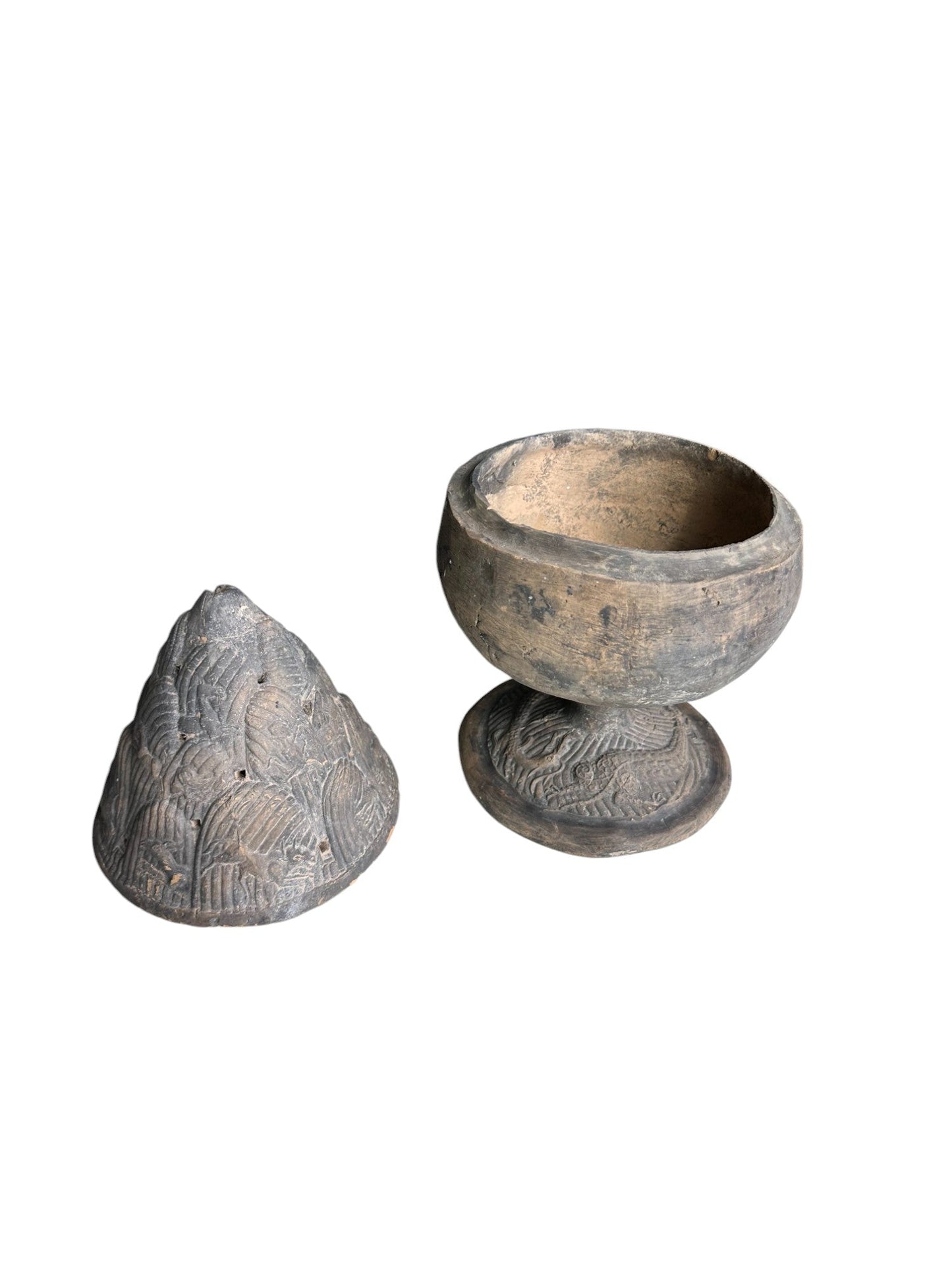 Han Dynasty Terracotta Boshanlu Xianglu (c. 200 BC) - The Art of Broken Pieces