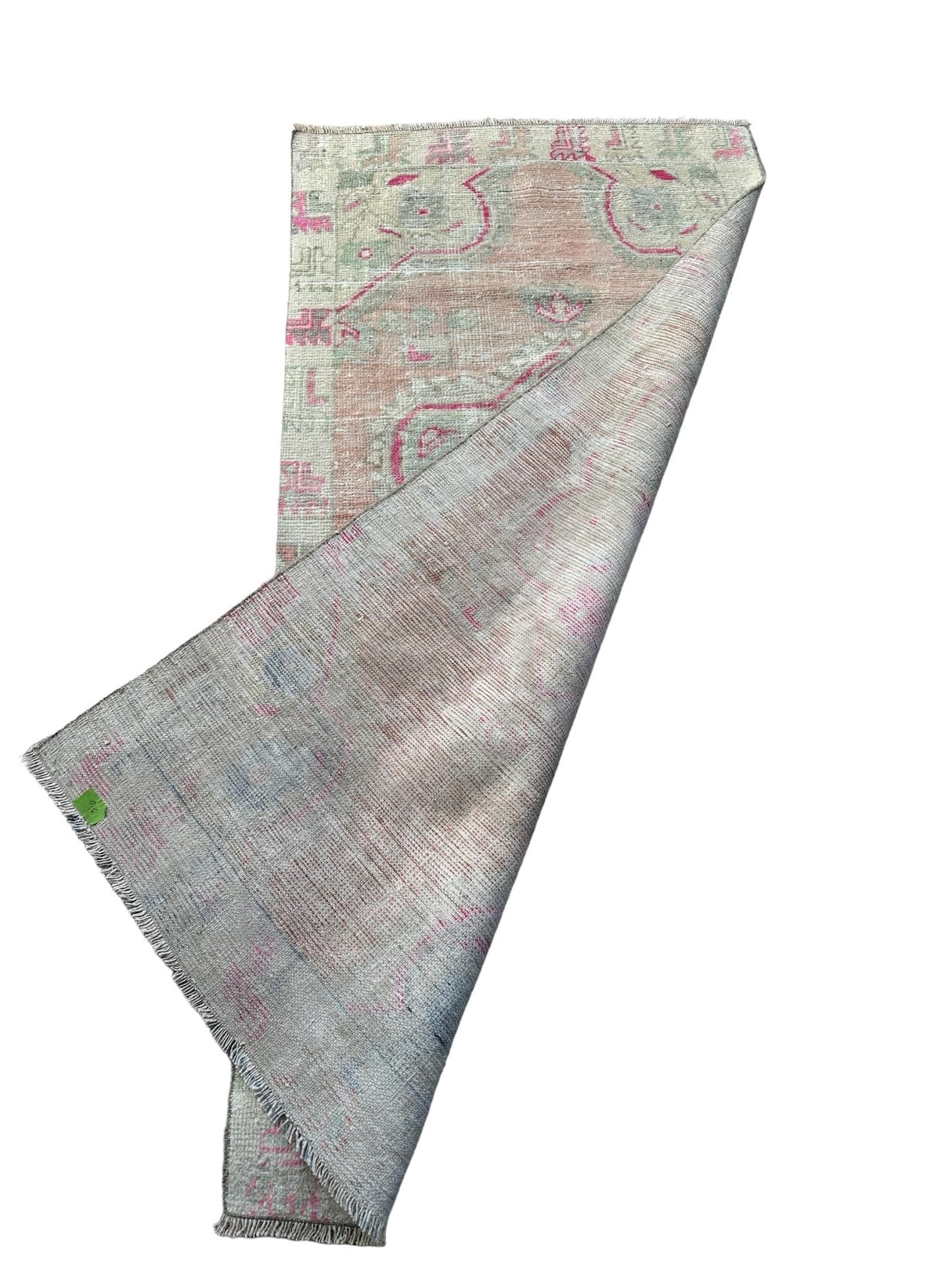 Hand - knotted Turkish Oushak Vintage Rug - The Art of Broken Pieces