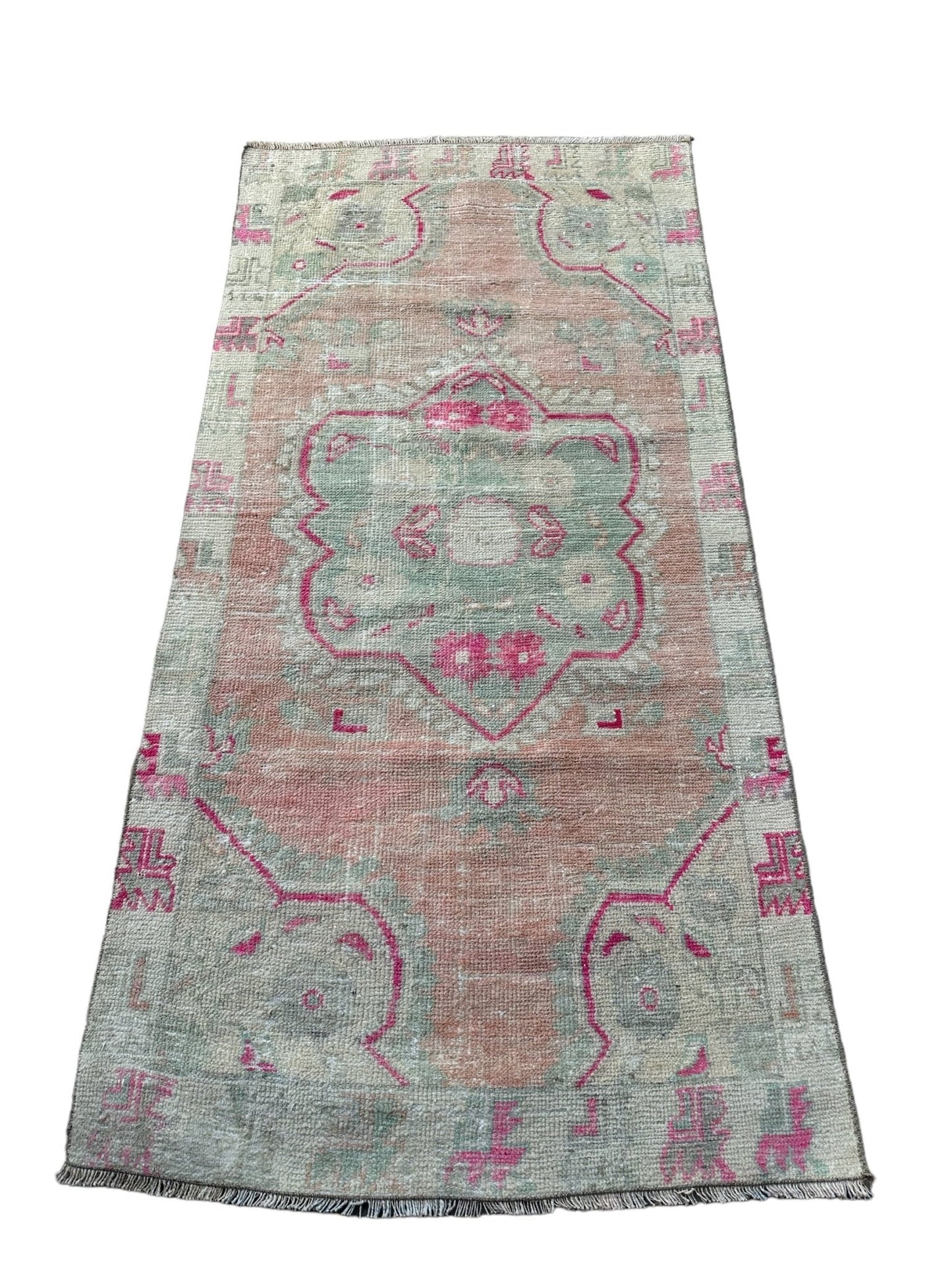 Hand - knotted Turkish Oushak Vintage Rug - The Art of Broken Pieces