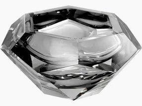 Las Hayas Turquoise Gradient Hexagonal Crystal Glass Bowl - LaFayes