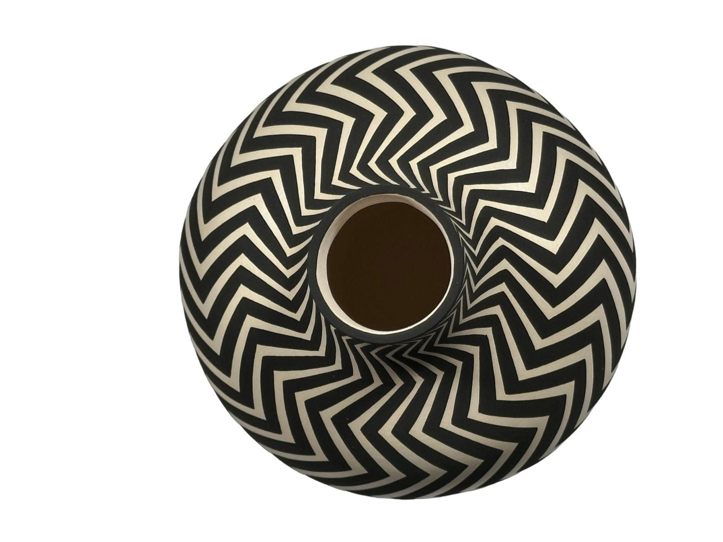 Paula Estevan - Acoma - Black/White Seed Pot - The Art of Broken Pieces