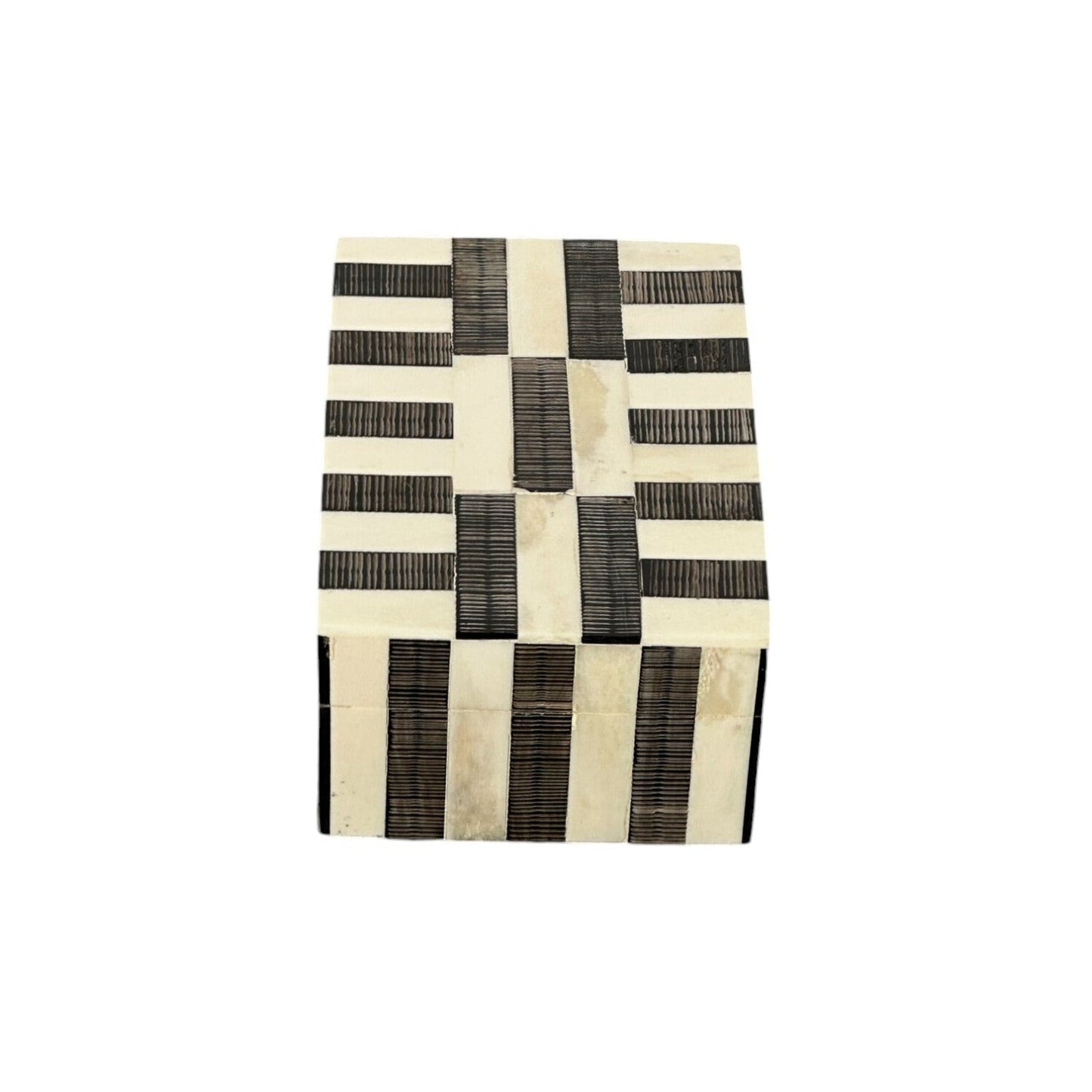Petite Abstract Domino Horn Box - The Art of Broken Pieces