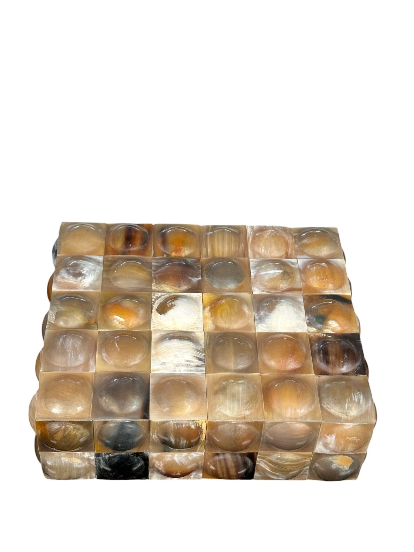 Round Convex Decorative Stone Box - The Art of Broken Pieces