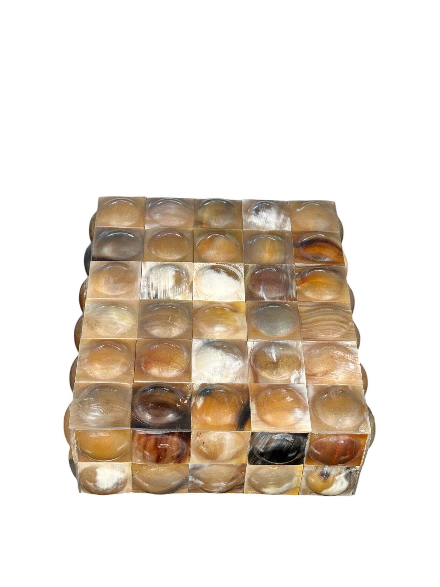 Round Convex Decorative Stone Box - The Art of Broken Pieces