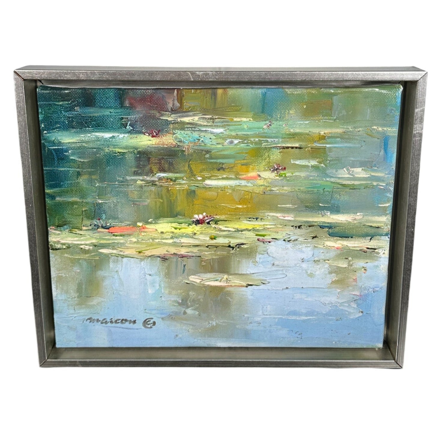 Silver Framed Lily Pads - The Art of Broken Pieces