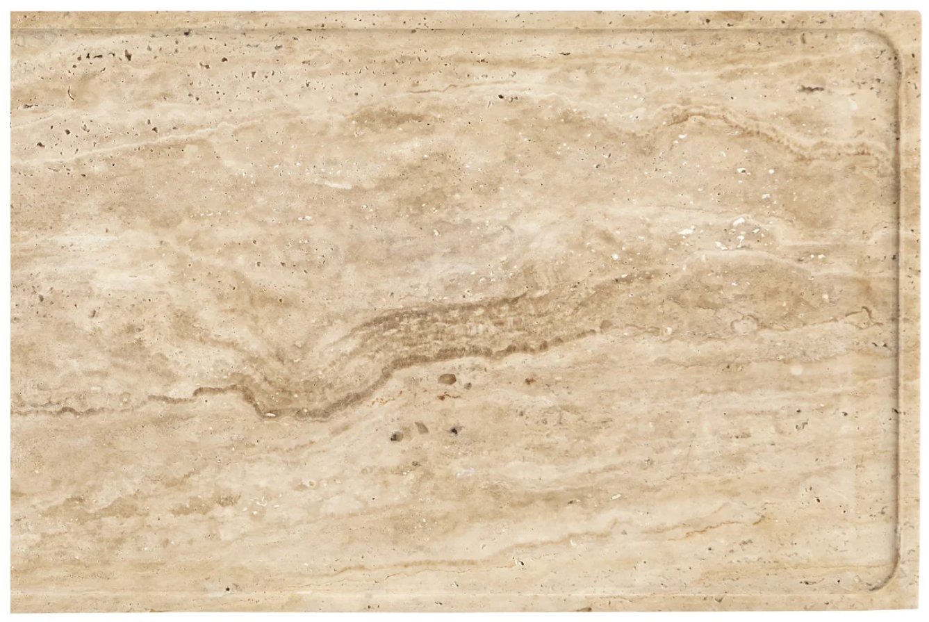 Travertine Console Table - The Art of Broken Pieces