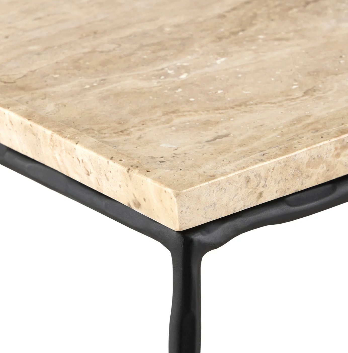 Travertine Console Table - The Art of Broken Pieces