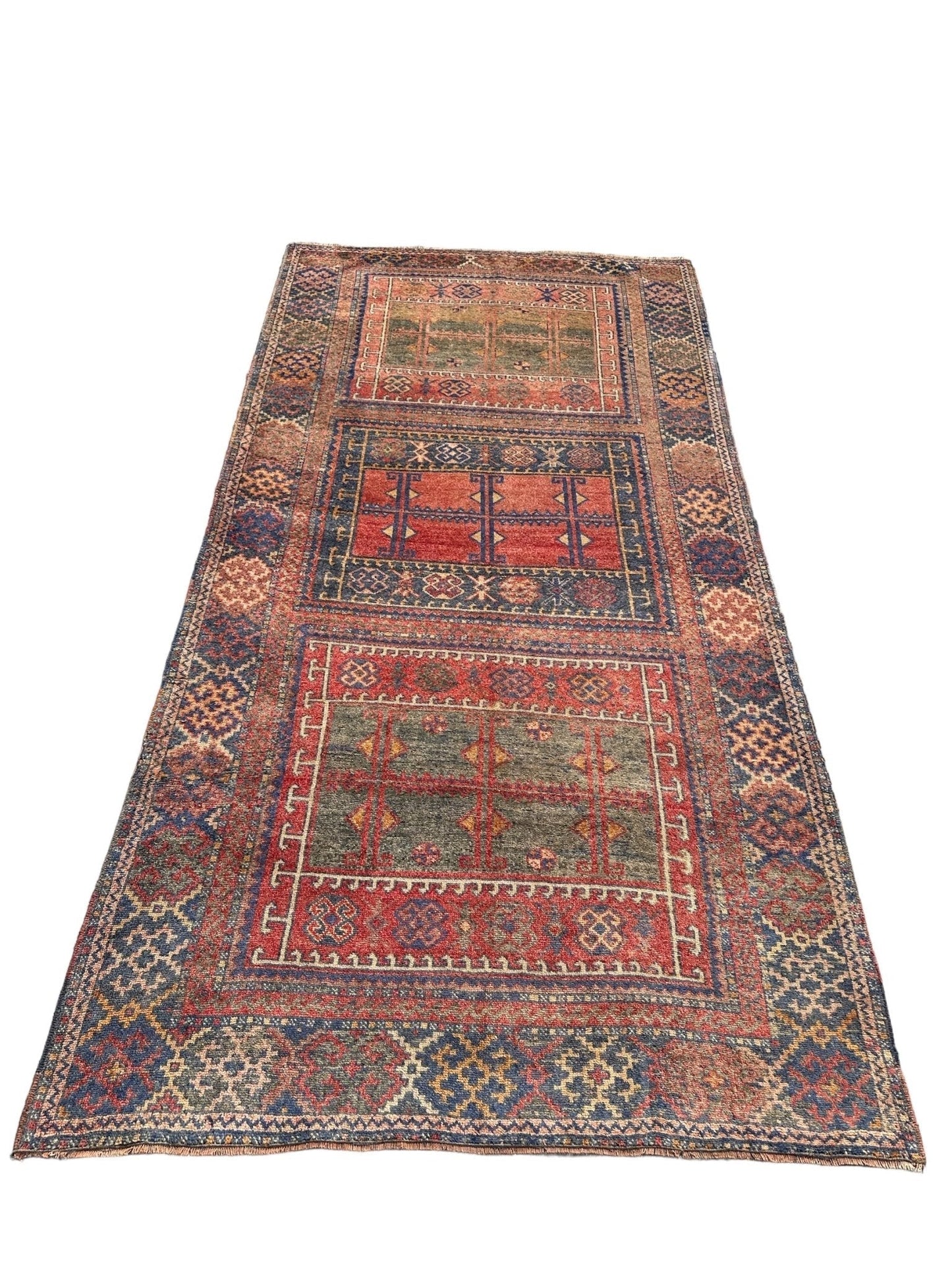 Vintage Kazak Caucasian Rug - The Art of Broken Pieces