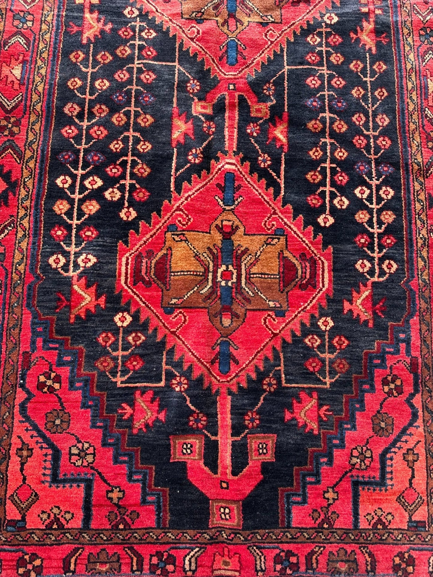 Vintage Persian Hamadan Runner - The Art of Broken Pieces