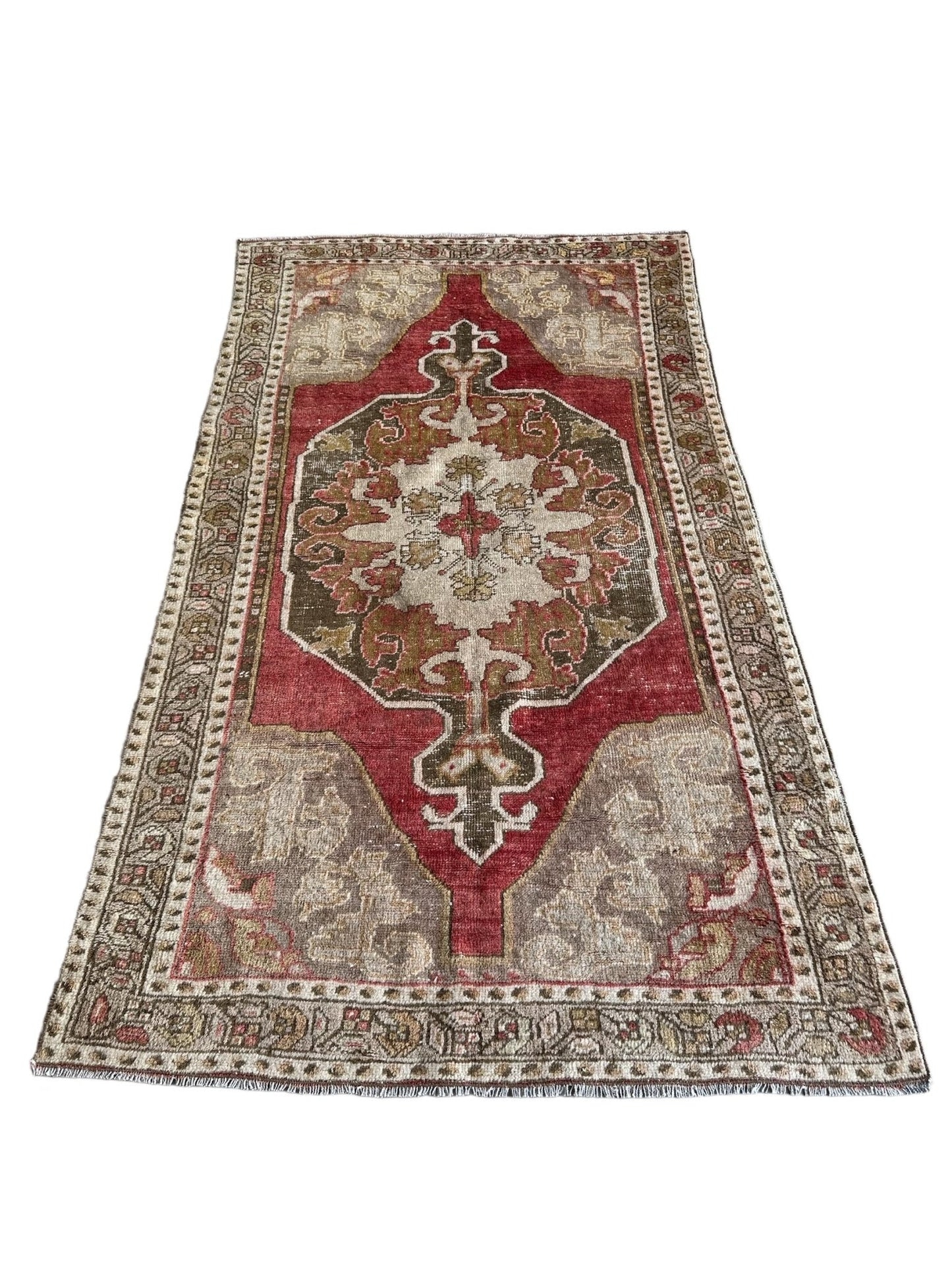Vintage Turkish Oushak Rug - The Art of Broken Pieces