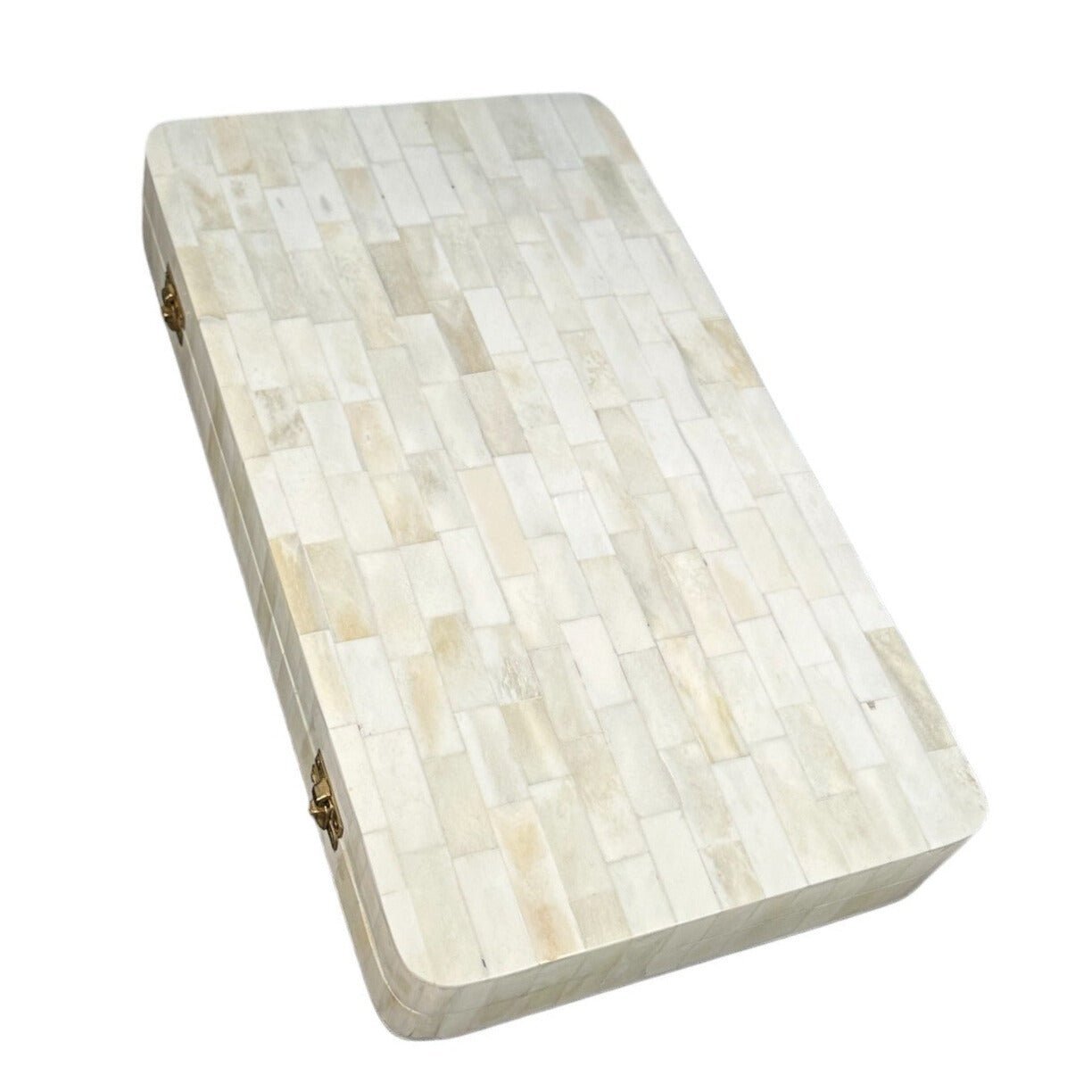 White Bone Backgammon Set - The Art of Broken Pieces