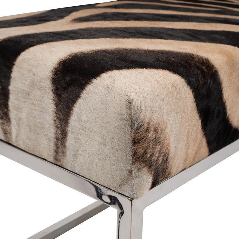 Zebra Hide Bench - The Art of Broken Pieces