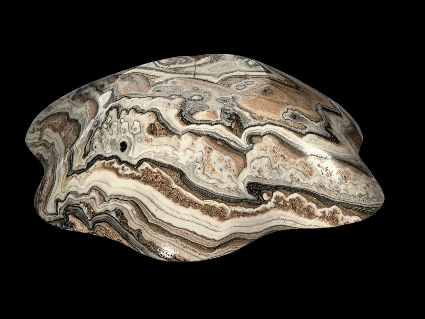 Zebra Style Mexican Agate Bowl - The Art of Broken Pieces