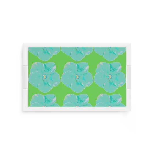 Hibiscus Colony Acrylic Rectangle Decorative Tray - LaFayes