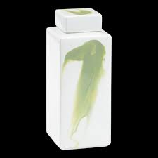 Large Green Jizhou Hand - Painted Glazed Porcelain Vase - LaFayes