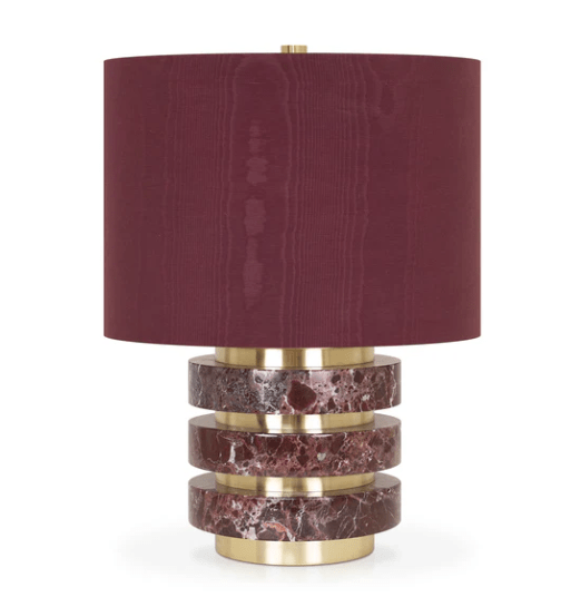 Marmol Table Lamp - Burgundy - LaFayes