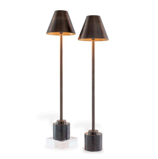 Parliament Buffet Lamp Brass Set - LaFayes