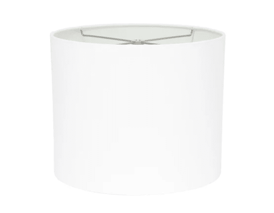 Round White Crisp Linen Shade 12" x 12" x 10" - LaFayes