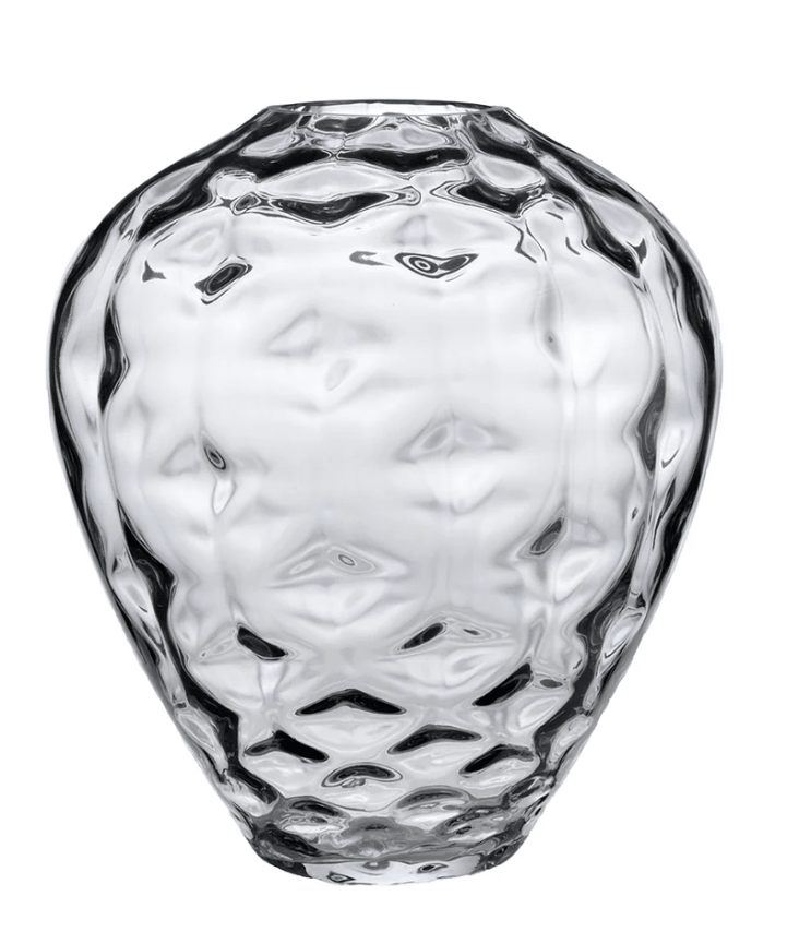 Twisted Glass Blown Vase in smoke - LaFayes