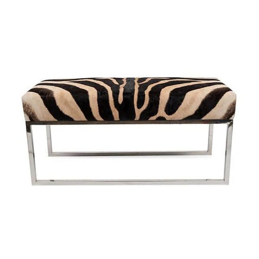 Zebra Hide Bench - The Art of Broken Pieces